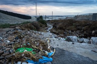 Imagen de las incidencias por las intensas lluvias en El Ejido (Almería), por las que el Ayuntamiento ha tenido que activar el Plan de Emergencias Municipal. A 17 de octubre de 2026 en El Ejido (Almería, Andalucía, España).