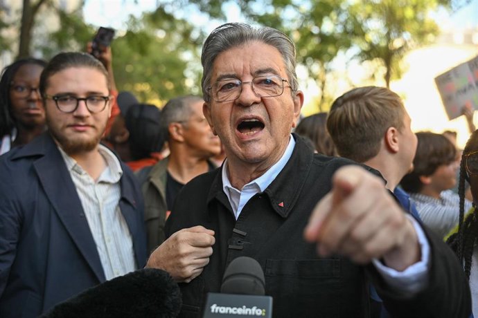 El candidato presidencial de La Francia Insumisa, Jean-Luc Melenchón (archivo)