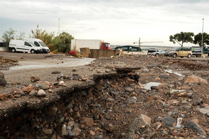 Imagen de las incidencias por las intensas lluvias en El Ejido (Almería), por las que el Ayuntamiento ha tenido que activar el Plan de Emergencias Municipal.