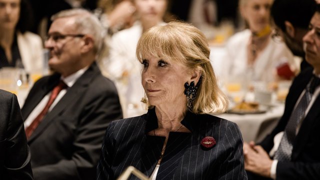 Archivo - La expresidenta de la Comunidad de Madrid, Esperanza Aguirre, durante la sesión informativa de Nueva Economía Fórum celebrada en el Four Seasons Hotel Madrid, a 27 de mayo de 2026, en Madrid (España).