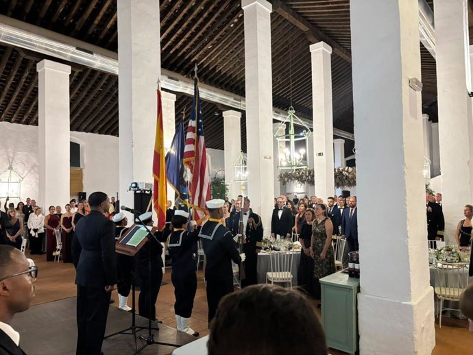 Acto de la Navy Ball en la Bodega Alameda de El Puerto de Santa María (Cádiz).
