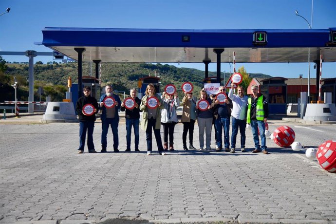 Acciín reivindicativa en el Huerna.