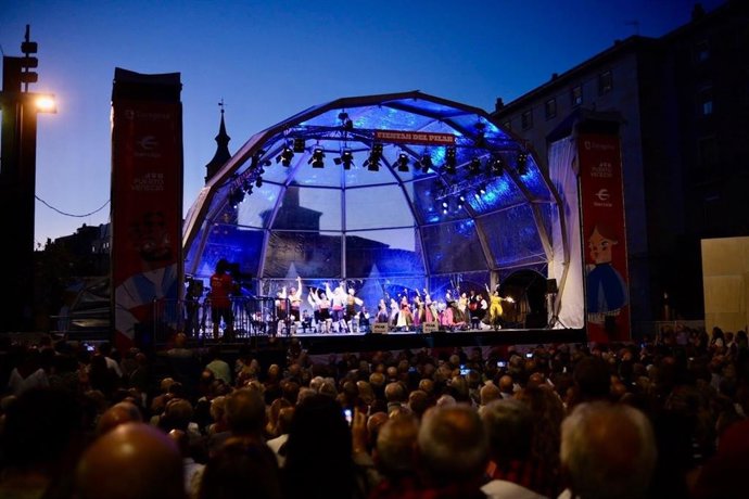 Uno de los escenarios de las fiestas del Pilar.