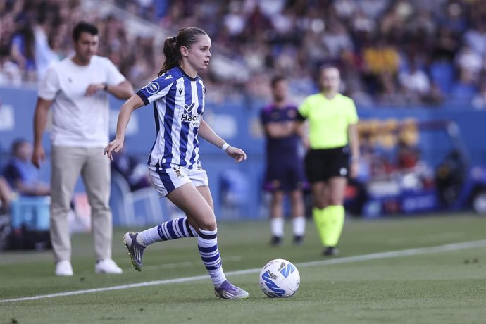 Archivo - Cecilia Marcos en un partido con la Real Sociedad