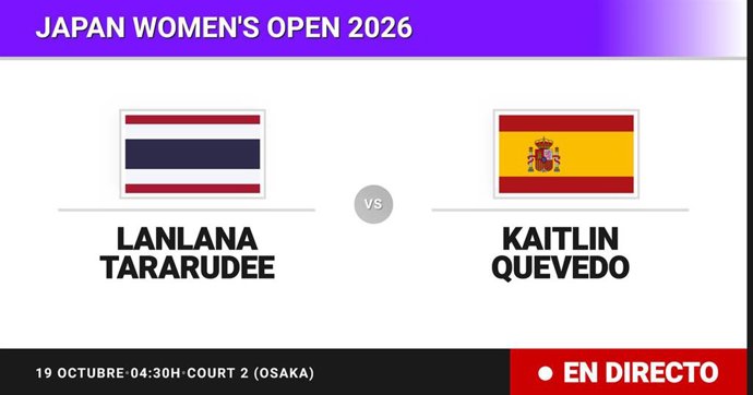 Lanlana Tararudee - Kaitlin Quevedo: resumen y estadísticas del partido de Dieciseisavos de final de Japan Women's Open