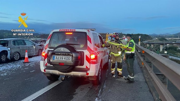 Accidente en el viaducto de Somonte