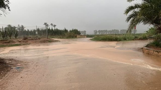 LLuvias en Alcàntera de Xúquer (Valencia)