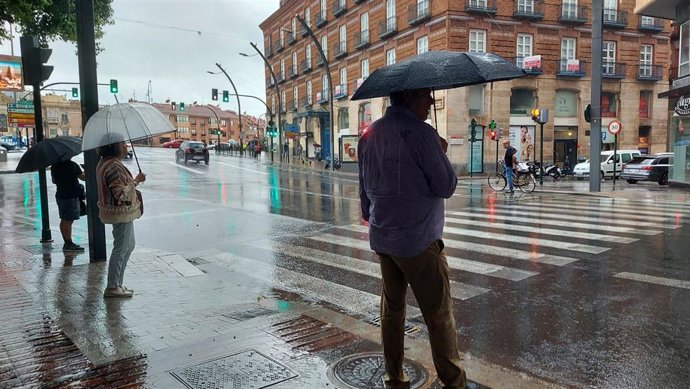 Archivo - Lluvia en Murcia