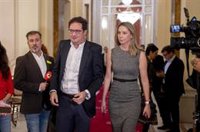 Óscar López pone el cierre de la estación de Sol como ejemplo de que el Gobierno de Ayuso va "contra los madrileños"