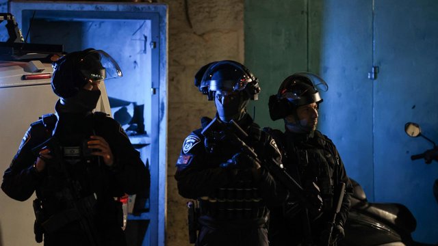 Archivo - Imagen de archivo de agentes de la Policía israelí