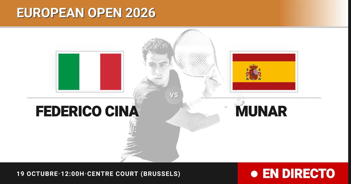 Photo: Europa Press Jaume Munar defeats Federico Cina at Brussels Open