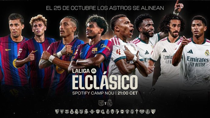 LaLiga lanza la campaña para el Clásico 'El 25 de octubre los astros se alinean'