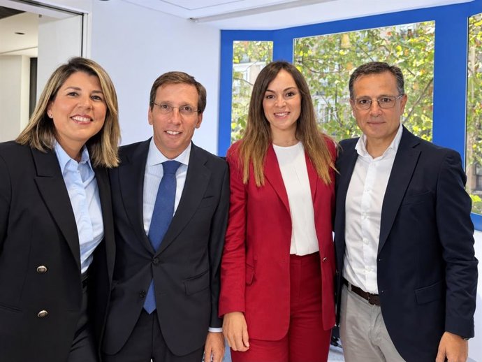Los alcaldes de Madrid, José Luis Martínez-Almeida; Murcia, Rebeca Pérez; Cartagena, Noelia Arroyo, y Albacete, Manuel Serrano
