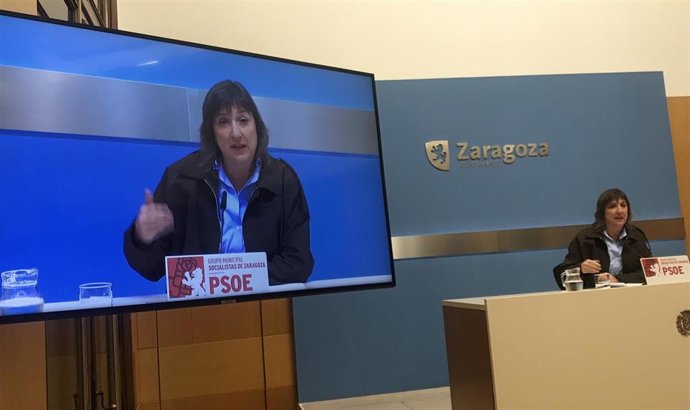La Portavoz Del Grupo Municipal Del PSOE En El Ayuntamiento De Zaragoza, Lola Ranera