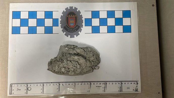 Imagen de la piedra utilizada en la agresión