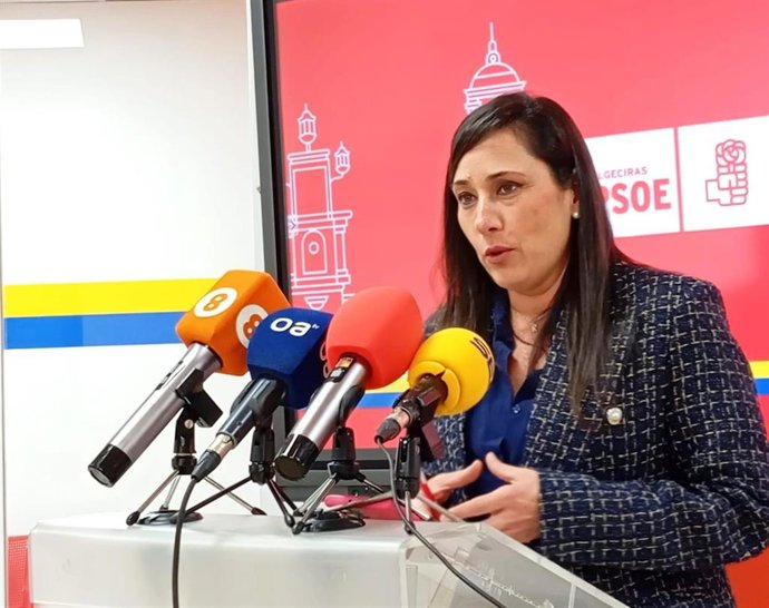 Archivo - La secretaria general del PSOE de Algeciras, Rocío Arrabal, en una imagen de archivo.