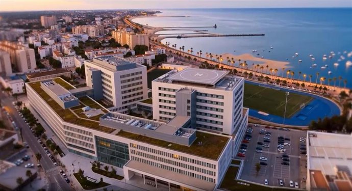 Diseño del nuevo hospital de Cádiz difundido por Vox.