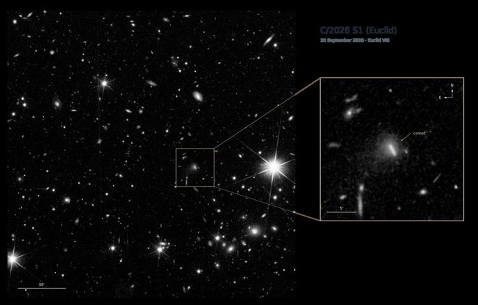 Euclid descubre un nuevo cometa