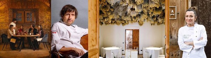 Begoña Rodrigo, chef del restaurante La Salita y Sergio Bastard, chef de La Casona del Judío