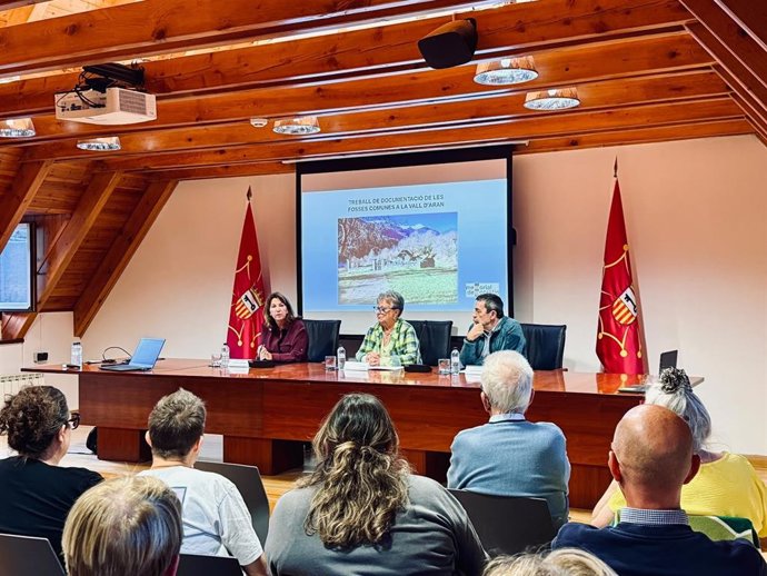Presentación del estudio en el Conselh Generau d’Aran, en Vielha (Lleida)