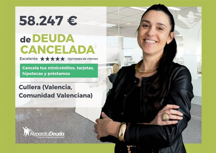 Repara tu Deuda cancela 58.247 € a un autónomo en Cullera (Valencia, Comunidad Valenciana)