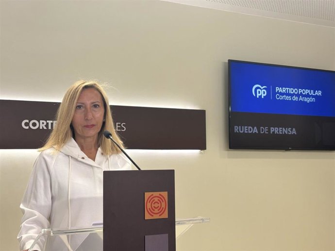 La portavoz de Vivienda del PP en las Cortes de Aragón, Susana Cobos.