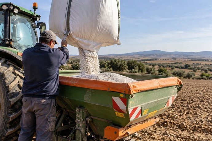Agricultor en la Comunidad de Madrid