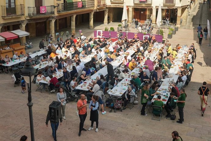 Imagen del 'Gran Dinar d'Aprofitament Alimentari' celebrado el pasado sábado en Cervera (Lleida)
