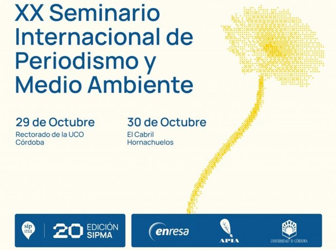 Imagen promocional del XX Seminario Internacional de Periodismo y Medio Ambiente.