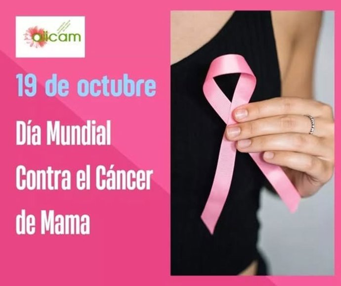Cartel por el Día contra el Cáncer de Mama