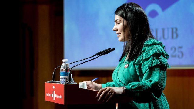 Archivo - La periodista, activista y refugiada afgana, Khadija Amin, en una foto de archivo, a 5 de octubre de 2023, en Madrid (España).