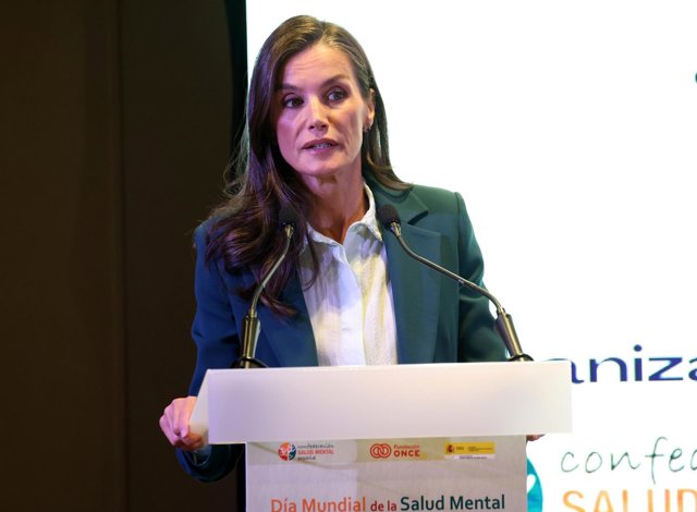 La Reina Letizia en el acto central por el Día de la Salud Mental el pasado 9 de octubre