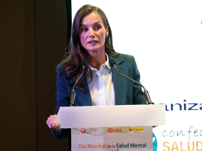 La Reina Letizia en el acto central por el Día de la Salud Mental el pasado 9 de octubre