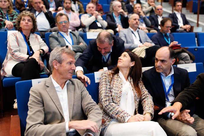 El presidente gallego, Alfonso Rueda, durante el acto.