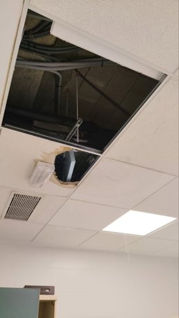 STAR advierte de un "nuevo desplome de placas en el techo del Centro de Salud Mental de Albelda"