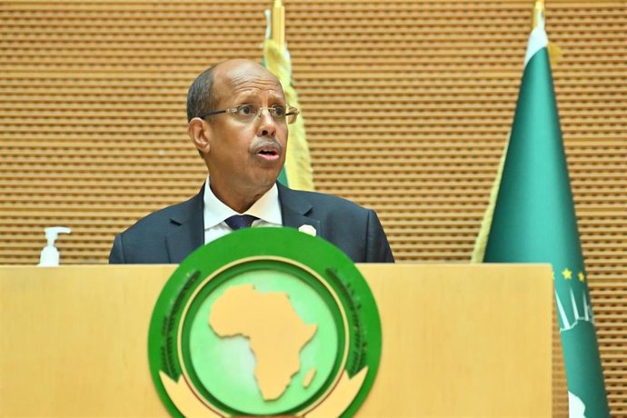 Archivo - El presidente de la Comisión de la Unión Africana (UA), Mahmud Alí Yusuf, durante un acto en la sede del organismo en la capital de Etiopía, Adís Abeba (archivo)