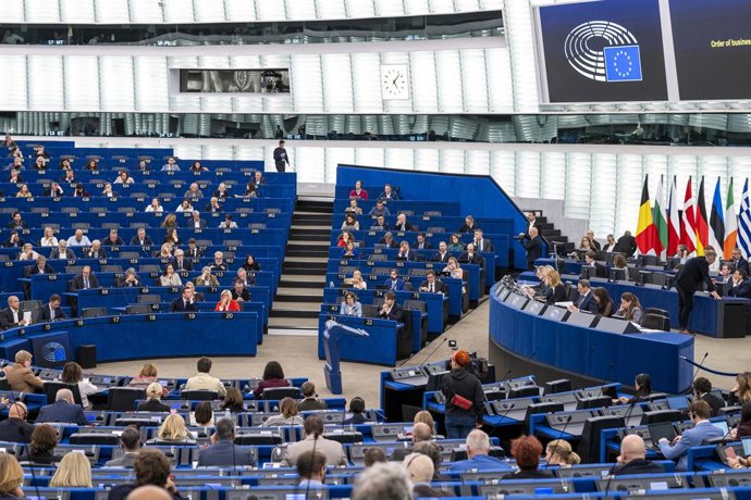 Sessão plenária do Parlamento Europeu em Estrasburgo (França)
