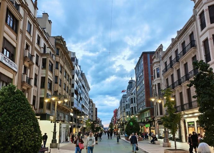Imagen del centro de la capital leonesa.