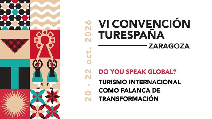 Cartel de la VI Convención Turespaña en Zaragoza
