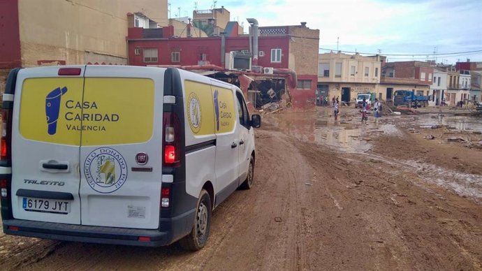 Actuacions de Casa Caridad en resposta a l'emergència de la dana. 