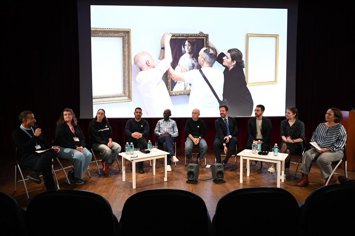 Mesa redonda durante el acto de cierre de la cuarta edición del programa 'Marcos de mira'.