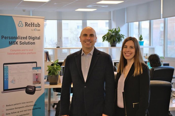 La ceo de Dycare, Silvia Raga, y el cto, Ricardo Jauregui, ambos cofundadores de la compañía