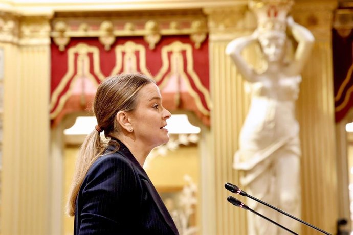 La presidenta del Govern, Marga Prohens, en el Parlament, el día del Debate de Política General.