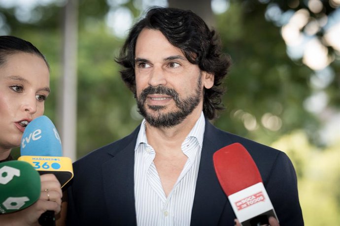 Archivo - Arxiu - La parella de la presidenta de la Comunitat de Madrid, Alberto González Amador, a la seua arribada als Jutjats de Plaça de Castella, a 30 de juny del 2026, a Madrid (Espanya). 
