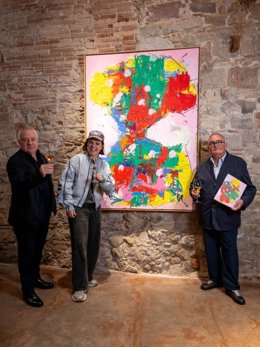 Marria Pratss entre Quim Vila y Siscu Martí