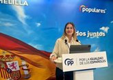 Foto: Sofía Acedo encabezará de nuevo la lista del PP de Melilla al Congreso de los Diputados