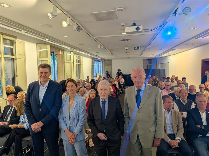 El exministro de Asuntos Exteriores de Israel Shlomo Ben Ami, este martes en el CaixaForum de Palma.