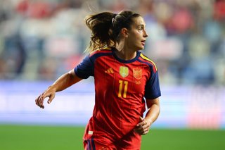CHESTER, PA - OCTOBER 13:  Alexia Putellas #11 of the Spain during the Womens International Friendly against the United States at Subaru Park on October 13, 2026 in Chester, Pennsylvania.