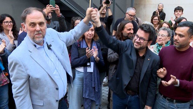 Junqueras y Turull valoran la decisión del Supremo de avalar definitivamente la