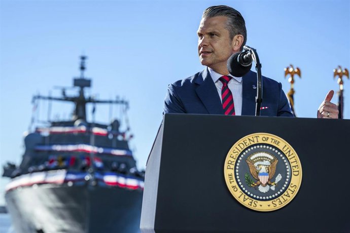 El jefe del Pentágono, Pete Hegseth 